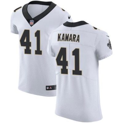 Nike Saints #41 Alvin Kamara White Stitched NFL Vapor Untouchable Elite Jersey