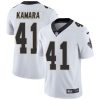 Nike Saints #41 Alvin Kamara White Stitched NFL Vapor Untouchable Limited Jersey