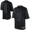 Nike Saints #9 Drew Brees Black Stitched NFL Drenched Limited Jersey