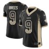 Nike Saints #9 Drew Brees Black Team Color Stitched NFL Limited Rush Drift Fashion Jersey