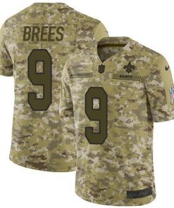 Nike Saints #9 Drew Brees Camo Stitched NFL Limited 2018 Salute To Service Jersey