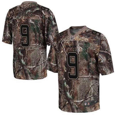 Nike Saints #9 Drew Brees Camo Stitched NFL Realtree Elite Jersey
