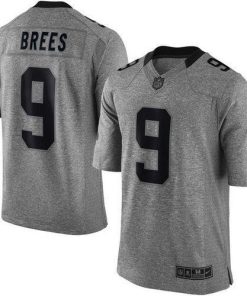 Nike Saints #9 Drew Brees Gray Stitched NFL Limited Gridiron Gray Jersey