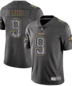 Nike Saints #9 Drew Brees Gray Static Stitched NFL Vapor Untouchable Limited Jersey