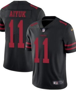 Nike San Francisco 49ers #11 Brandon Aiyuk Black Alternate Stitched NFL Vapor Untouchable Limited Jersey