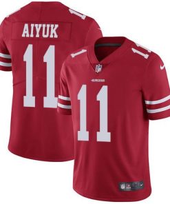Nike San Francisco 49ers #11 Brandon Aiyuk Red Team Color Stitched NFL Vapor Untouchable Limited Jersey