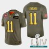 Nike San Francisco 49ers #11 Marquise Goodwin Olive Gold Super Bowl LIV 2020 2019 Salute to Service NFL 100 Limited Jersey