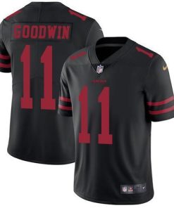Nike San Francisco 49ers #11 Marquise Goodwin Black Alternate Stitched NFL Vapor Untouchable Limited Jersey