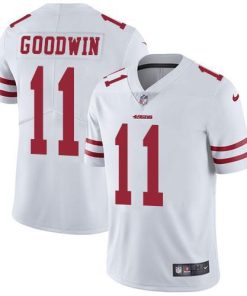 Nike San Francisco 49ers #11 Marquise Goodwin White Stitched NFL Vapor Untouchable Limited Jersey