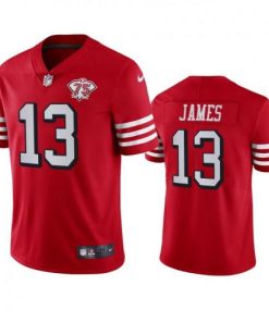 Nike San Francisco 49ers #13 Richie James Red Rush 75th Anniversary Stitched NFL Vapor Untouchable Limited Jersey