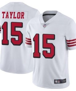 Nike San Francisco 49ers #15 Trent Taylor White Rush Stitched NFL Vapor Untouchable Limited Jersey