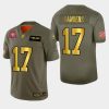 Nike San Francisco 49ers #17 Emmanuel Sanders Olive Gold 2019 Salute to Service NFL 100 Limited Jersey