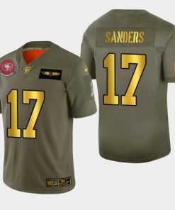 Nike San Francisco 49ers #17 Emmanuel Sanders Olive Gold 2019 Salute to Service NFL 100 Limited Jersey