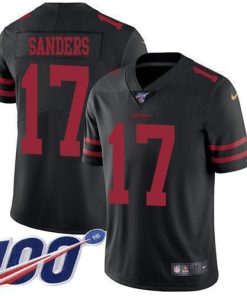 Nike San Francisco 49ers #17 Emmanuel Sanders Black Alternate Stitched NFL 100th Season Vapor Limited Jersey