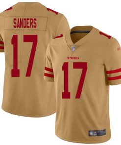 Nike San Francisco 49ers #17 Emmanuel Sanders Gold Stitched NFL Limited Inverted Legend Jersey