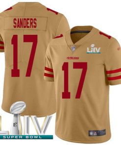 Nike San Francisco 49ers #17 Emmanuel Sanders Gold Super Bowl LIV 2020 Stitched NFL Limited Inverted Legend Jersey