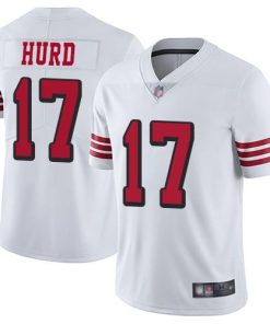 Nike San Francisco 49ers #17 Jalen Hurd White Rush Stitched NFL Vapor Untouchable Limited Jersey