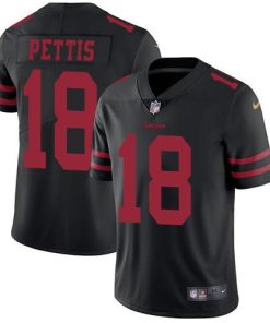 Nike San Francisco 49ers #18 Dante Pettis Black Alternate Stitched NFL Vapor Untouchable Limited Jersey