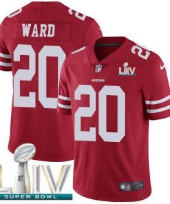 Nike San Francisco 49ers #20 Jimmie Ward Red Super Bowl LIV 2020 Team Color Stitched NFL Vapor Untouchable Limited Jersey