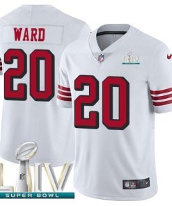 Nike San Francisco 49ers #20 Jimmie Ward White Super Bowl LIV 2020 Rush Stitched NFL Vapor Untouchable Limited Jersey