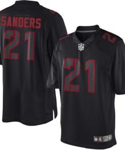 Nike San Francisco 49ers #21 Deion Sanders Black Stitched NFL Impact Limited Jersey