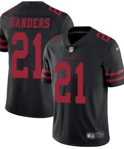 Nike San Francisco 49ers #21 Deion Sanders Black Alternate Stitched NFL Vapor Untouchable Limited Jersey