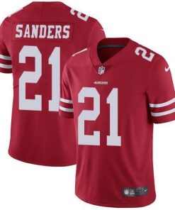 Nike San Francisco 49ers #21 Deion Sanders Red Team Color Stitched NFL Vapor Untouchable Limited Jersey