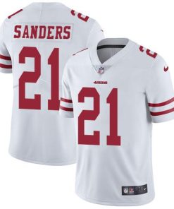 Nike San Francisco 49ers #21 Deion Sanders White Stitched NFL Vapor Untouchable Limited Jersey