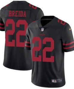 Nike San Francisco 49ers #22 Matt Breida Black Alternate Stitched NFL Vapor Untouchable Limited Jersey
