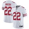 Nike San Francisco 49ers #22 Matt Breida White Stitched NFL Vapor Untouchable Limited Jersey