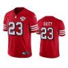 Nike San Francisco 49ers #23 Jamycal Hasty Red Rush 75th Anniversary Stitched NFL Vapor Untouchable Limited Jersey