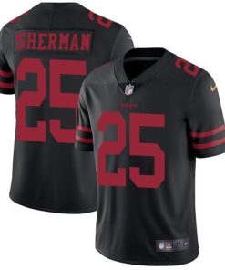 Nike San Francisco 49ers #25 Richard Sherman Black Alternate Stitched NFL Vapor Untouchable Limited Jersey