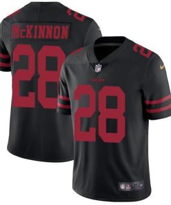 Nike San Francisco 49ers #28 Jerick McKinnon Black Alternate Stitched NFL Vapor Untouchable Limited Jersey