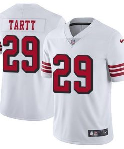 Nike San Francisco 49ers #29 Jaquiski Tartt White Rush Stitched NFL Vapor Untouchable Limited Jersey