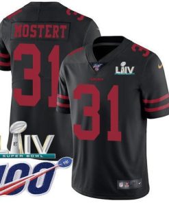 Nike San Francisco 49ers #31 Raheem Mostert Black Super Bowl LIV 2020 Alternate Stitched NFL 100th Season Vapor Untouchable Limited Jersey