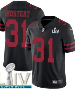 Nike San Francisco 49ers #31 Raheem Mostert Black Super Bowl LIV 2020 Alternate Stitched NFL Vapor Untouchable Limited Jersey