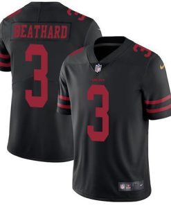 Nike San Francisco 49ers #3 C.J. Beathard Black Alternate Stitched NFL Vapor Untouchable Limited Jersey