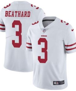Nike San Francisco 49ers #3 C.J. Beathard White Stitched NFL Vapor Untouchable Limited Jersey