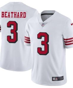 Nike San Francisco 49ers #3 C.J. Beathard White Rush Stitched NFL Vapor Untouchable Limited Jersey