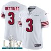 Nike San Francisco 49ers #3 C.J. Beathard White Super Bowl LIV 2020 Rush Stitched NFL Vapor Untouchable Limited Jersey