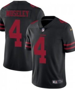 Nike San Francisco 49ers #4 Emmanuel Moseley Black Alternate Stitched NFL Vapor Untouchable Limited Jersey