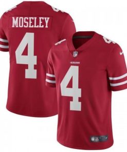 Nike San Francisco 49ers #4 Emmanuel Moseley Red Team Color Stitched NFL Vapor Untouchable Limited Jersey