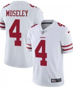 Nike San Francisco 49ers #4 Emmanuel Moseley White Stitched NFL Vapor Untouchable Limited Jersey