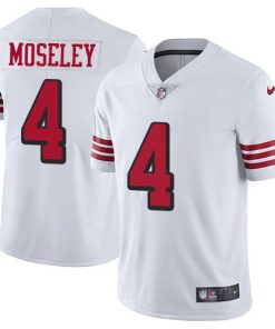 Nike San Francisco 49ers #4 Emmanuel Moseley White Rush Stitched NFL Vapor Untouchable Limited Jersey