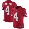 Nike San Francisco 49ers #4 Nick Mullens Red Team Color Stitched NFL Vapor Untouchable Limited Jersey