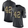 Nike San Francisco 49ers #42 Ronnie Lott Black Stitched NFL Limited 2016 Salute to Service Jersey