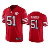Nike San Francisco 49ers #51 Ken Norton Red Rush 75th Anniversary Stitched NFL Vapor Untouchable Limited Jersey
