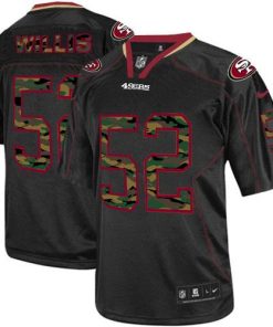 Nike San Francisco 49ers #52 Patrick Willis Black Stitched NFL Elite Camo Fashion Jersey