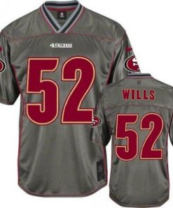 Nike San Francisco 49ers #52 Patrick Willis Grey Stitched NFL Elite Vapor Jersey