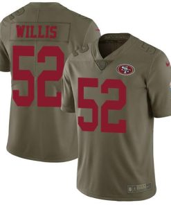 Nike San Francisco 49ers #52 Patrick Willis Olive Stitched NFL Limited 2017 Salute to Service Jersey